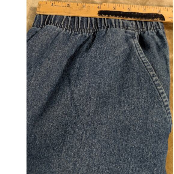 Vtg American Sweetheart Jeans Plus Size PXL Petite XL Pull On Elastic Waist - Picture 4 of 5